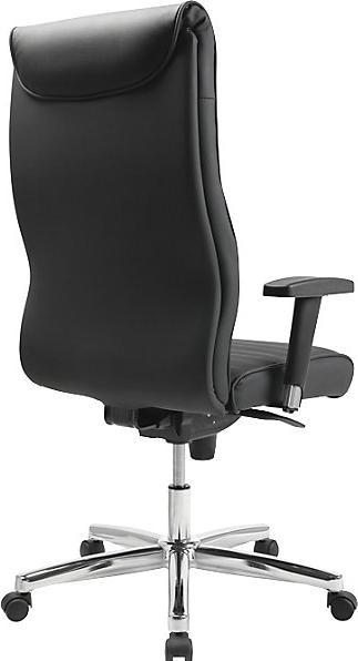 Image du produit Topstar Fauteuil de direction PRIME TIME 100, PT19TA80 cuir noir, piétement chromé
