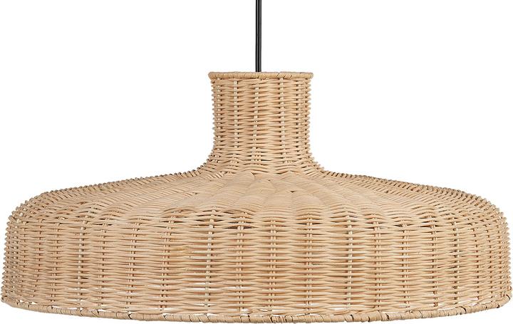 Beliani Hängeleuchte Rattan natürlich TAMARIN (E27)