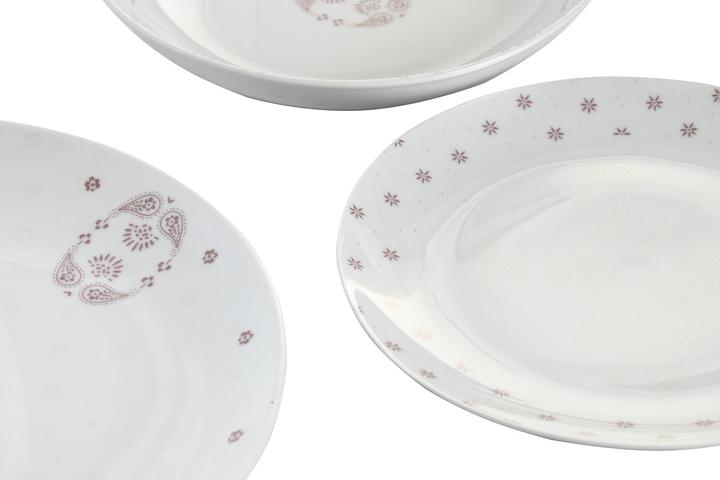 Produktbild DKD Home Decor Geschirr-Set Scandi 18 Stücke 27 x 27 x 3 cm (18 Stück)