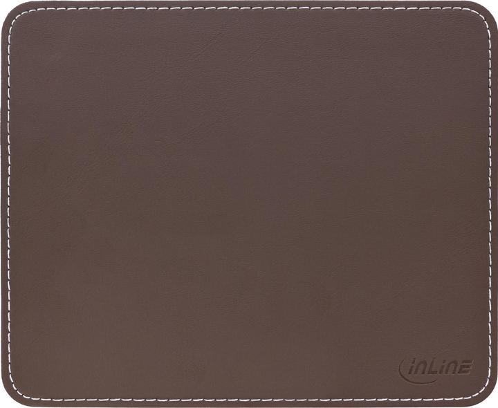Image du produit InLine Tapis de souris Premium en similicuir marron, 255x220x3mm