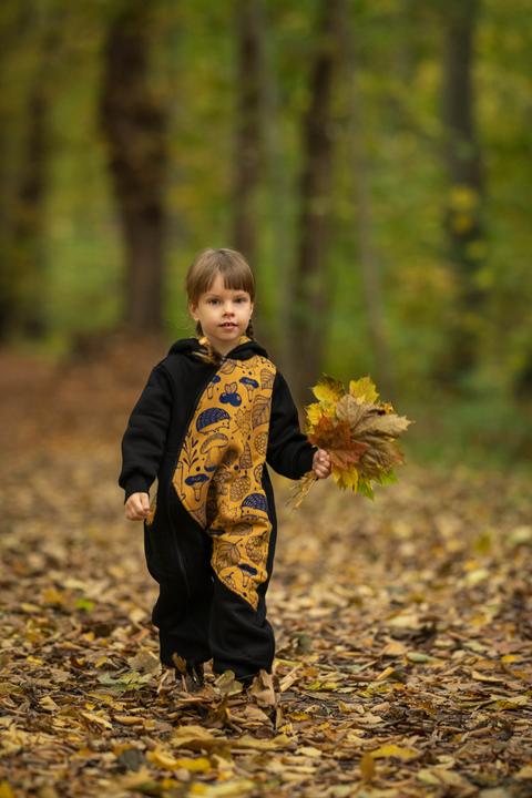 Produktbild Lennylamb Bear Romper - Under The Leaves (104)
