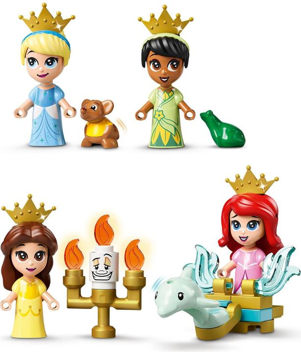 Produktbild LEGO Märchenbuch Abenteuer mit Arielle, Belle, Cinderella und Tiana (43193, LEGO Disney)