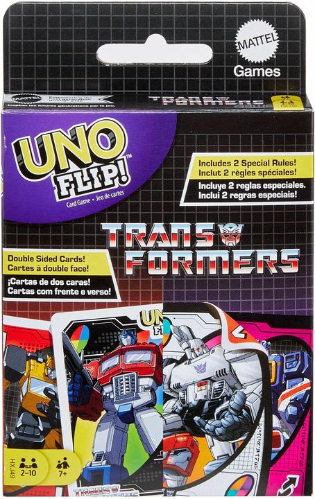 Mattel Games Uno Flip Transformers (Allemand)