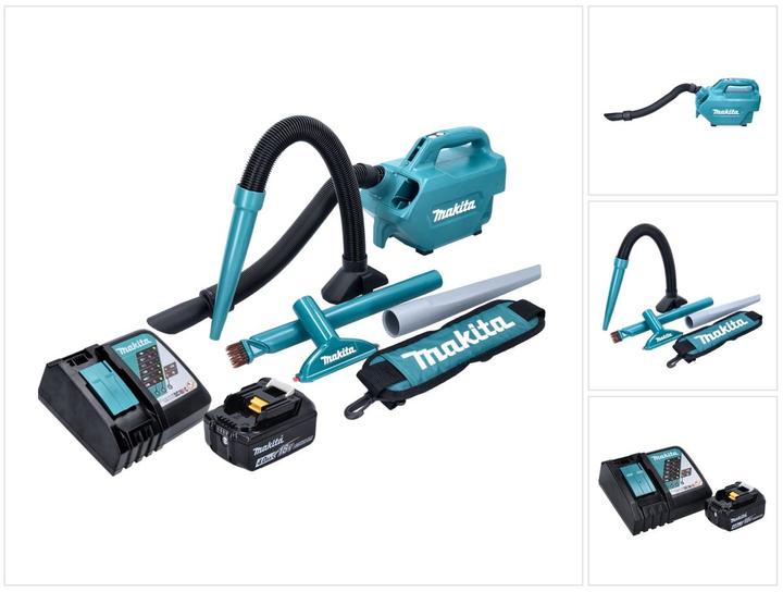 Makita DCL 184 RM1 Aspirateur à batterie 18 V 54 mbar 0,5 l + 1x batterie 4,0 Ah + chargeur