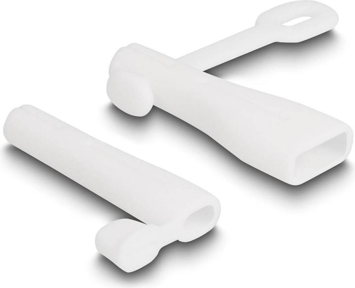 Produktbild Delock Staubschutz für USB Typ-A Stecker und Apple Lightning™ Stecker Set 2 Stück weiss (Kabeltrommel)
