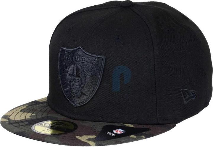 New Era NFL - Las Vegas Raiders - Camo Black Wood 59Fifty Cap Black 7 3/8 (56)