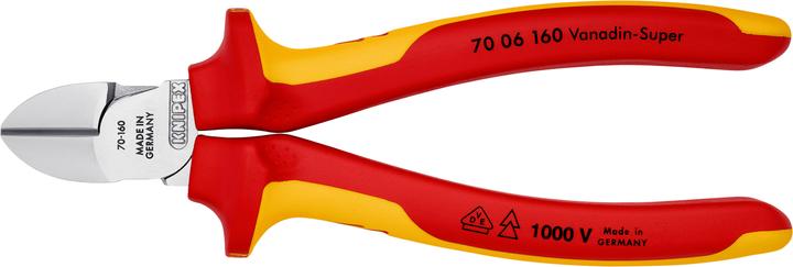 Actual product image Knipex Diagonal Cutter 70 06 160 SB (160 mm)
