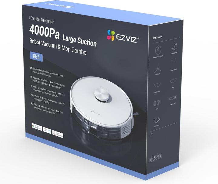 Image du produit EZVIZ RE5 - (Robot d'aspiration et de nettoyage)