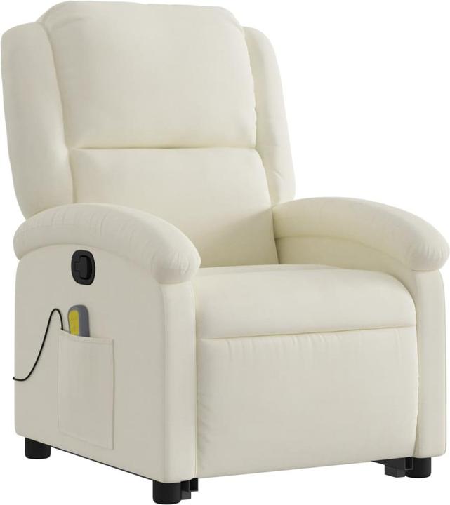 Actual product image VidaXL Massage chair with stand-up aid velvet