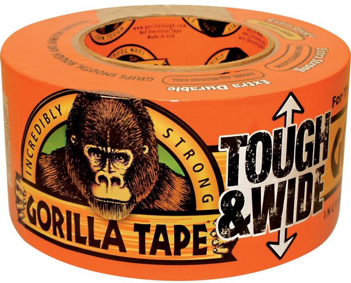 Produktbild Gorilla 3044300 Panzerband, PE-Klebeband Schwarz, 0.42mm x 73mm x 27m (73 mm)