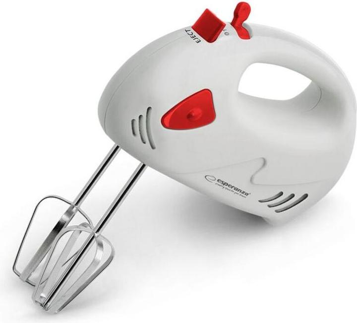 Actual product image Esperanza EKM007R Blender Hand Mixer Red White 150 W (150 W)