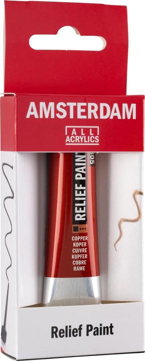 Actual product image Amsterdam Acrylic paint Reliefpaint 805 (Copper, 20 ml)