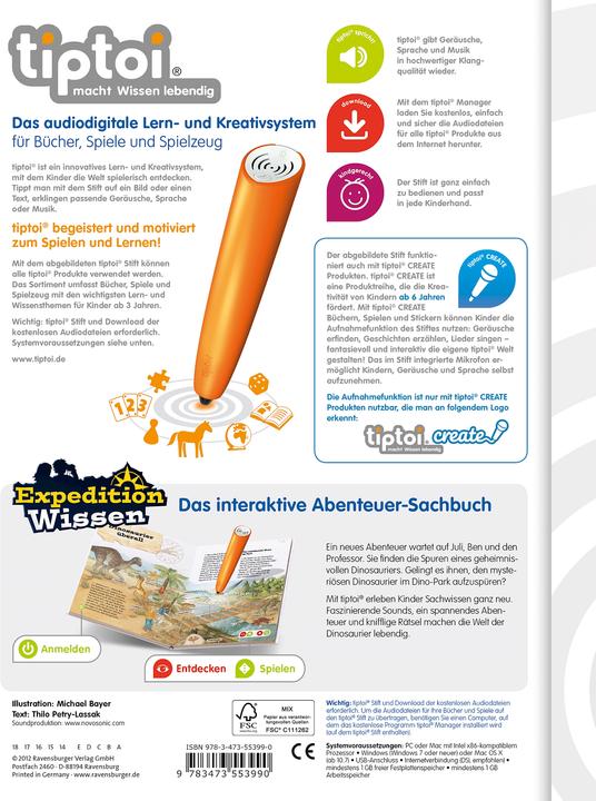 Image du produit tiptoi Dinosaurier (Allemand, Michael Bayer, THiLO, 2012)