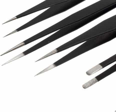 Image du produit Ueli Express Set de pincettes métalliques professionnelles 7 en 1 ESD Safe