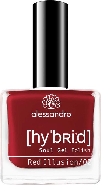 Image du produit Alessandro Hybrid Soul Gel Polish Red Illusion (Illusion rouge, Vernis à ongles effet gel)