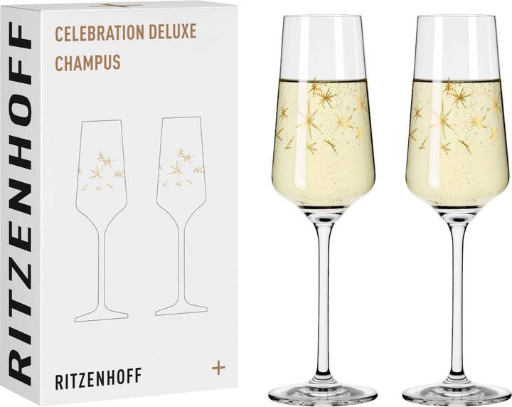 Image du produit Ritzenhoff Celebration Deluxe Flûte à champagne (23.30 cl, 2 Verres, Flûtes à champagne)
