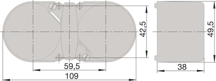 Produktbild Berker Integro Flow Ausschalter vorkonfektioniert polarweiss glänzend