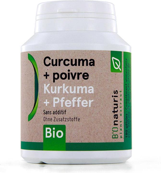 Produktbild B'Onaturis Kurkuma + Pfeffer (180 Stück, Kapseln, 200 g)
