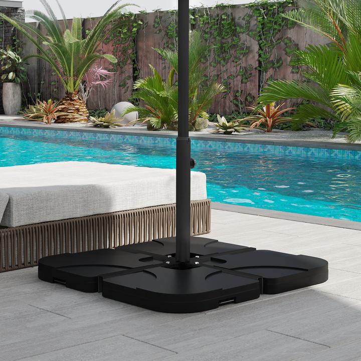 Produktbild Outsunny Schirmständer Kreuzfuss für Durchmesser von 32 - 48 mm