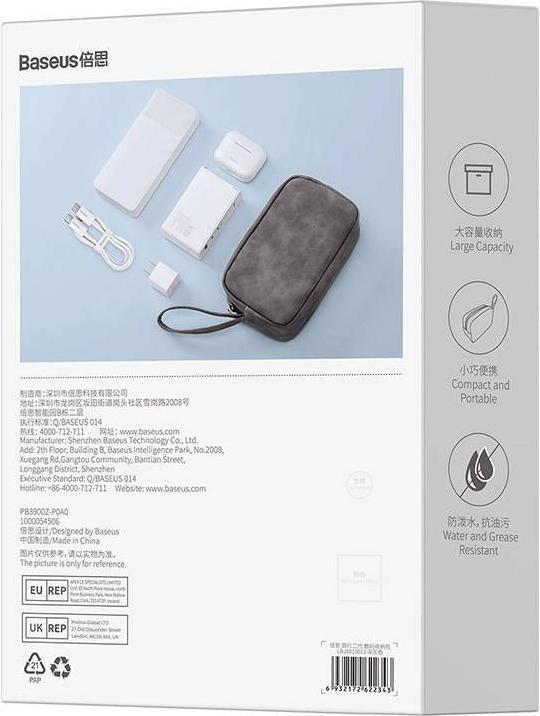 Immagine prodotto Baseus Borsa da viaggio EasyJourney Series per telefono, cuffie e altri piccoli oggetti grigio
