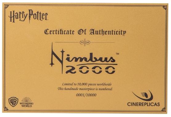 Image du produit Cinereplicas Harry Potter : balai Nimbus 2000