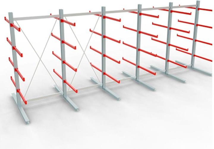 Immagine prodotto Schulte Lagertechnik K 6000 scaffale base a sbalzo 6 montanti - 2 lati