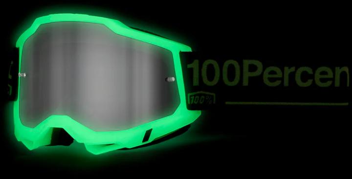 Image du produit 100% Accuri 2 Goggle Glow - Mirror Silver Lens (Gris fluo, Miroir Argent)