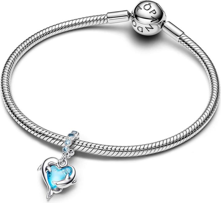 Immagine prodotto Pandora Ciondolo pendente Delfini in vetro di Murano blu (Vetro di Murano)