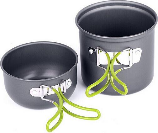Image du produit JTI Camping / Randonnée / Plein air - Set de cuisine portable / Batterie de cuisine
