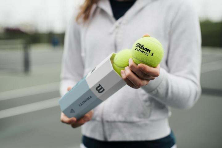 Actual product image Wilson Tennis ball Triniti 4 balls