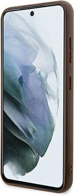 Actual product image Guess case for S24+ S926 GUHCS24MG4GLBR hardcase 4G Stripe Collection brown (Samsung Galaxy S24+)