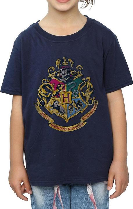 Immagine prodotto Maglietta in cotone con stemma di Hogwarts per ragazze (140, 146)