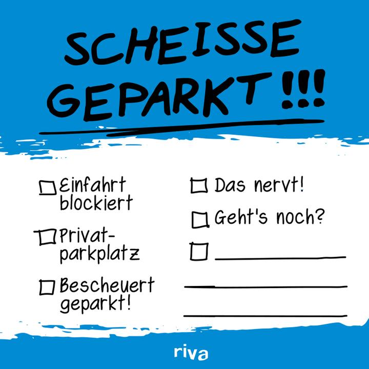 Produktbild Scheisse geparkt - Klebezettel