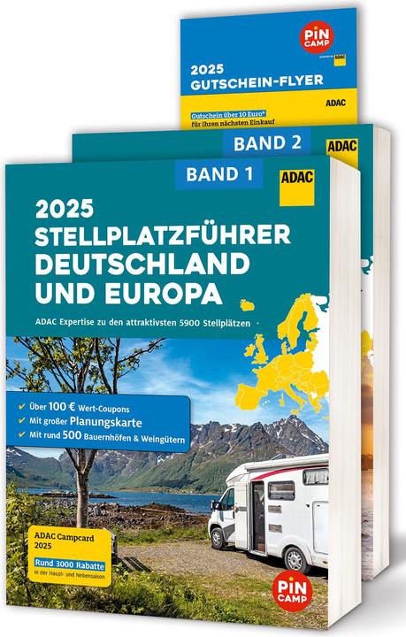 Produktbild Adac Stellplatzführer 2025 Deutschland und Europa (Deutsch, 2025)