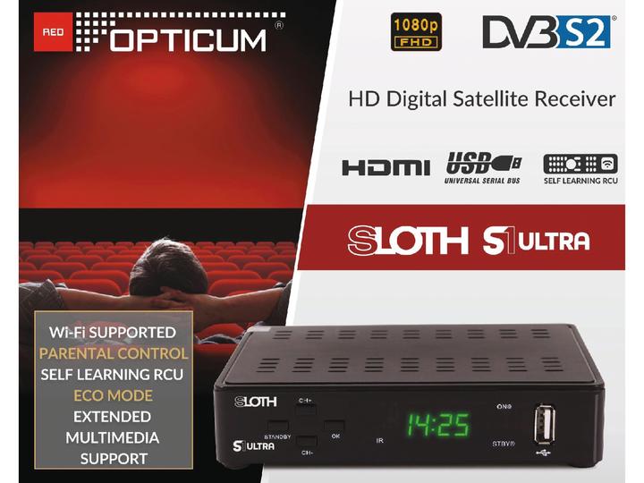 Produktbild Opticum SAT-Receiver Red Sloth S1 Ultra (DVB-C/T, CI+-Schacht)