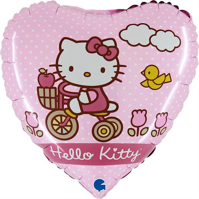 Produktbild Grabo Folienballon Hello Kitty Fahrrad 46 cm ohne Füllung