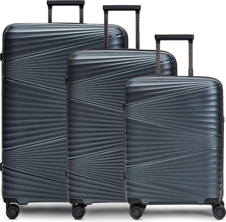 Produktbild Pactastic Collection 02 THE THREE SET 4 Rollen Kofferset 3-teilig (204 l, XL (ab 115l))