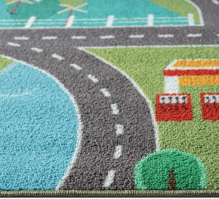 Immagine prodotto Teppich-Traum Spielteppich mit Stadtlandschaft (80 x 150 cm)