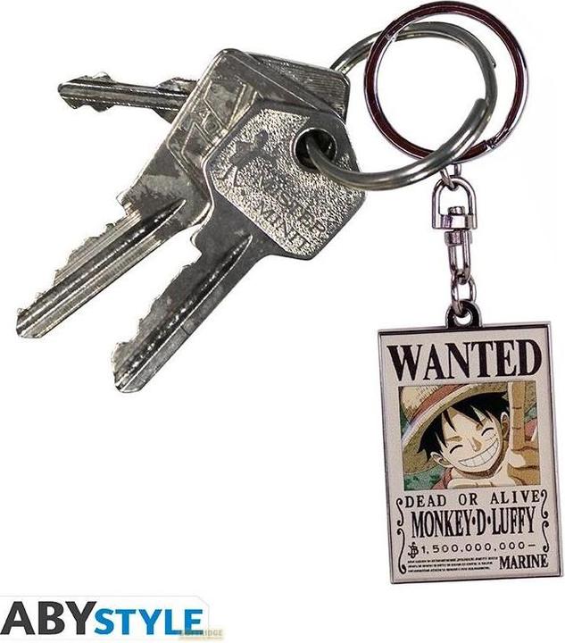 Actual product image ABYstyle Portachiavi One Piece : Wanted Luffy (AX2)