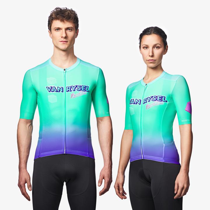 Produktbild Van rysel Radtrikot Rennrad kurzarm Sommer Racer 2 Aquamarin (M)
