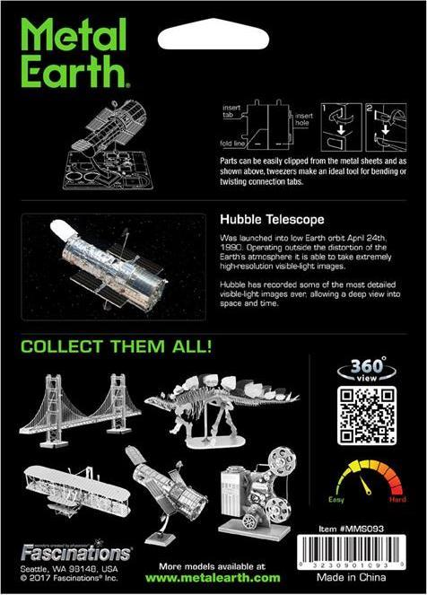 Actual product image Metal Earth Hubble Telescope