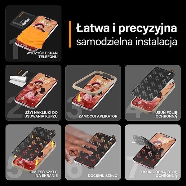 Immagine prodotto PanzerGlass Proteggi schermo privacy Ultra-Wide Fit (1 Pezzo/i, Apple iPhone 15 Pro Max)
