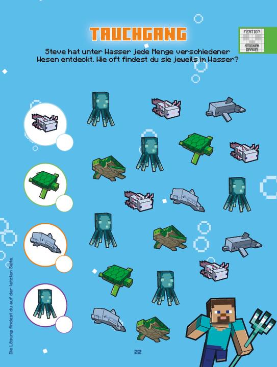 Produktbild Panini Minecraft: 1001 Sticker: Stickern - Rätseln - Ausmalen