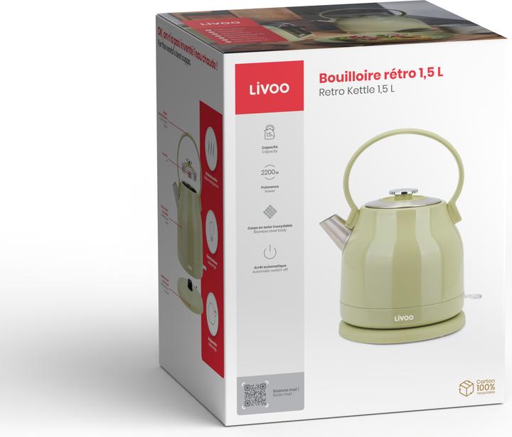 Image du produit Livoo Bouilloire rétro 1,5 L (1.50 l)