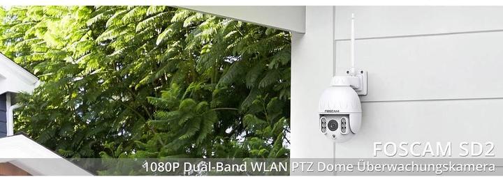 Produktbild Foscam Überwachungskamera SD2 PTZ WLAN IP 1920 x 1080 Pixel (1920 x 1080 Pixels)