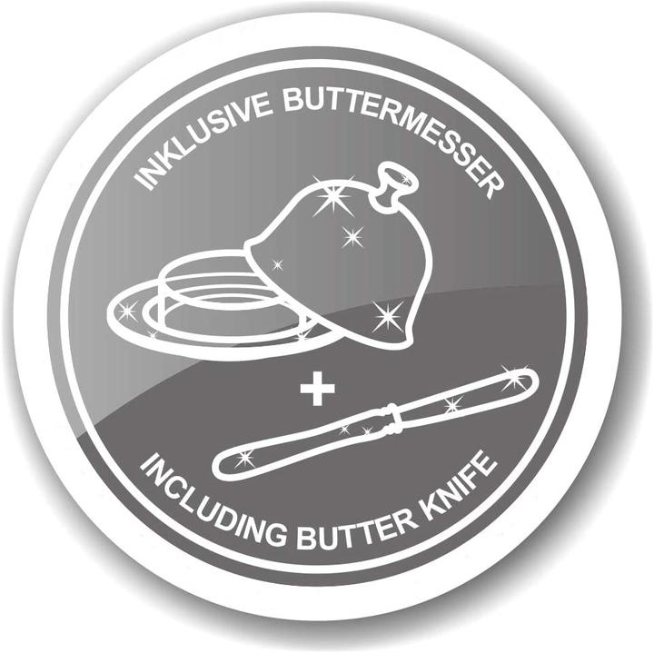 Actual product image Edzard Butter dish duck w. knife 18cm