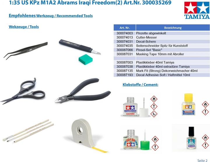 Actual product image Tamiya 1:35 US KPz M1A2 Abrams Iraqi Freedom(2)