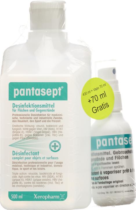 Image du produit Pantasept Ensemble de solutions de désinfection 430 + 70ml (430 ml)