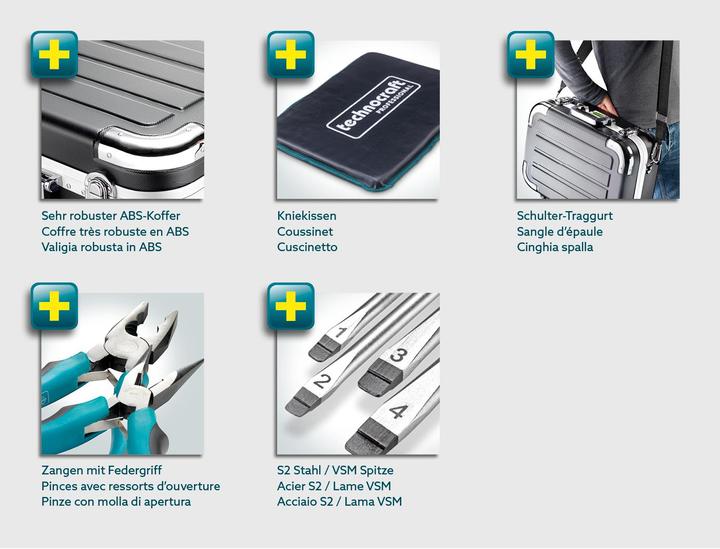 Actual product image technocraft ABS tool case PRO CHROME 152 pcs (152 pieces)