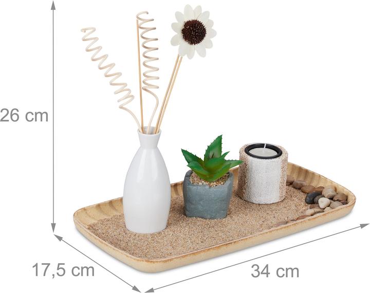 Immagine prodotto Relaxdays Set portacandele (34 x 17,5 x 26 cm)
